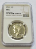 1964 KENNEDY PROOF NGC 67