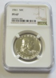 1961 PROOF FRANKLIN NGC 67