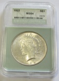 $1 1922 PEACE 64