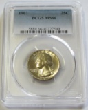 1967 QUARTER PCGS 66