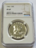 1963 PROOF FRANKLIN NGC 67
