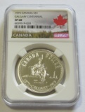 SILVER CALGARY $1 1975 CANADA NGC 68