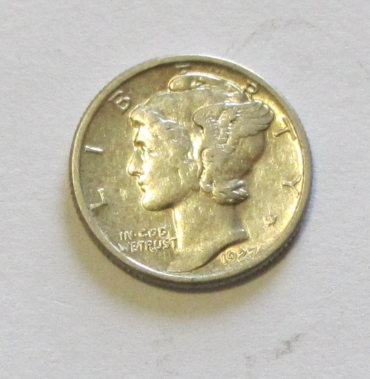 1927-D MERCURY DIME BETTER DATE