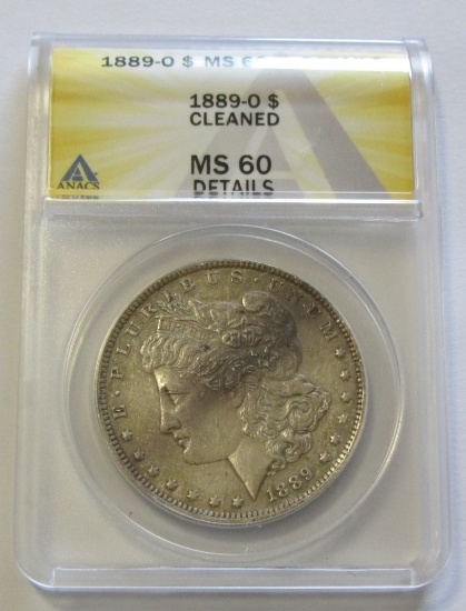 $1 1889-O MORGAN ANACS 60