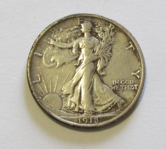 1918-S WALKING LIBERTY HALF