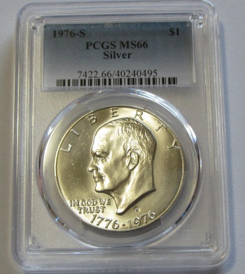 $1 1976-S SILVER IKE PCGS 66