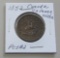 1852 Canada 1/2 Penny Token