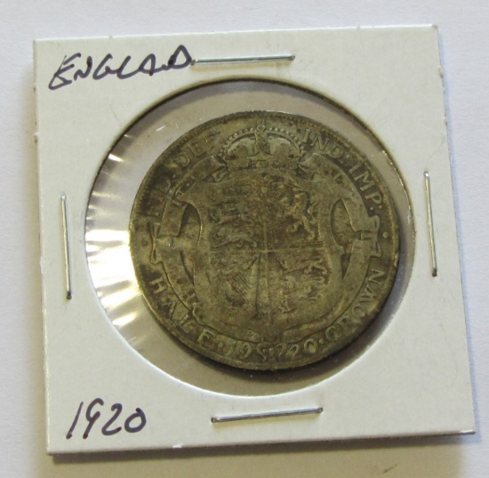 ENGLAND 1920 SILVER CROWN