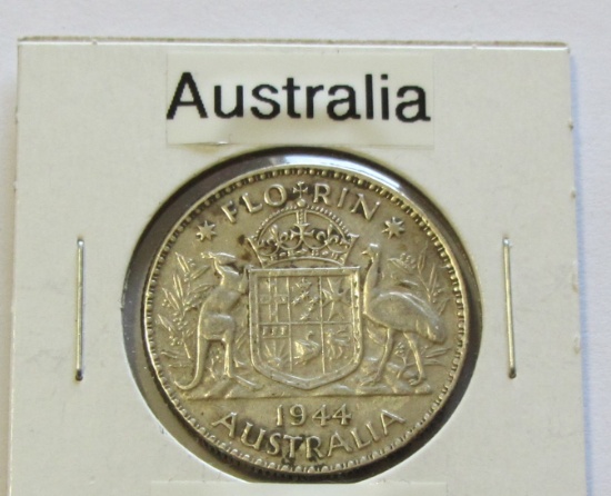 1944 AUSTRALIA SILVER FLORIN