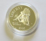 1995 $1 WOUNDED WARRIOR SILVER COMMEMORATIVE