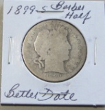 1899-S Barber Half Dollar - Better Date