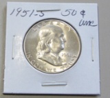 1951-S Franklin Half Dollar UNC