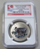2014 Canada 25 Cent Colorized Early Releases NGC SP69