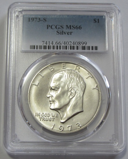 $1 SILVER 1973-S IKE PCGS 66