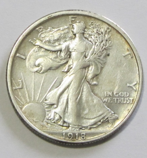 1918 WALKING LIBERTY HALF