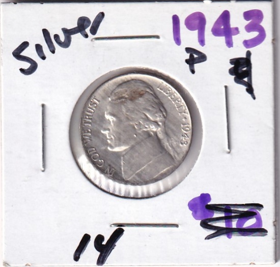 1943-P SILVER NICKEL