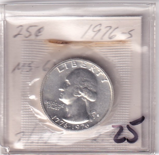 1976-S SILVER QUARTER