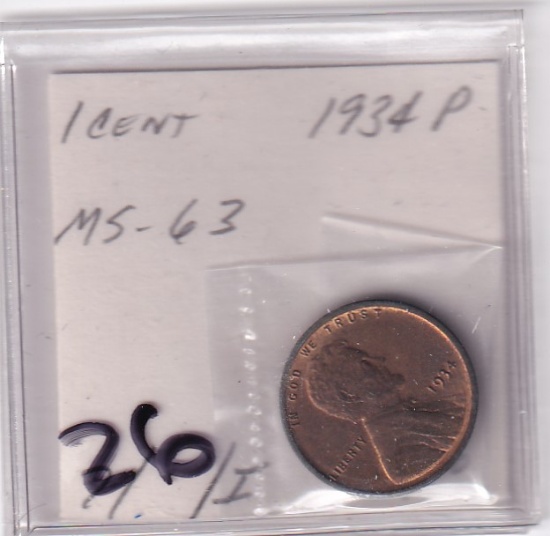 1936 UNC WHEAT CENT