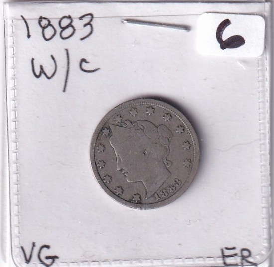 1883 WITH CENT LIBERTY NICKEL