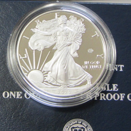 NEWLY ISSUED 2020 PRIVY V75 SILVER PROOF EAGLE WORLD WAR II