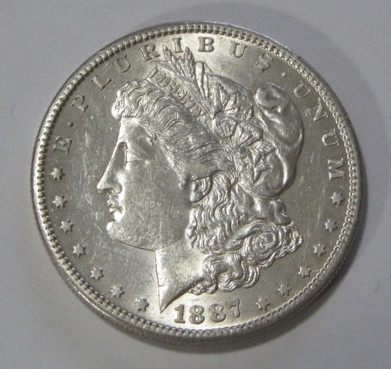 $1 1887-S MORGAN SILVER DOLLAR