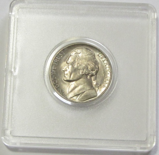 1938 brilliant uncirculated nickel