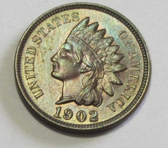 SHARP 1902 INDIAN HEAD CENT