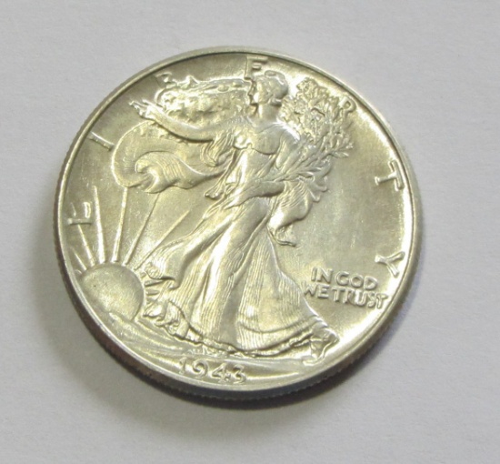 1943 HIGH GRADE WALKING LIBERTY HALF