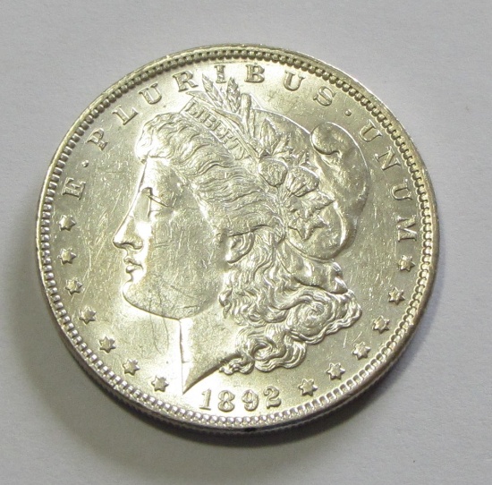 $1 1892 MORGAN BU