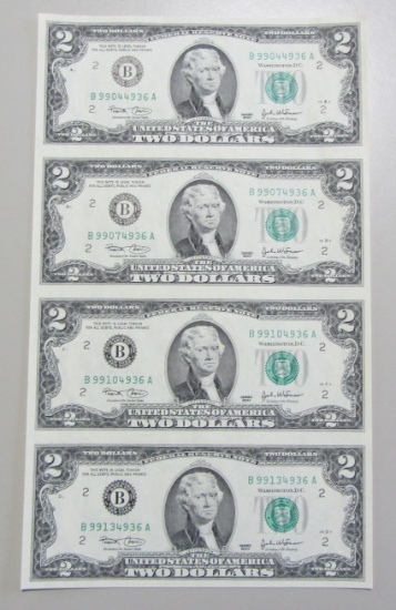 $2 SHEET OF 4 2003  FEDERAL RESERVE NOTES NEW YORK
