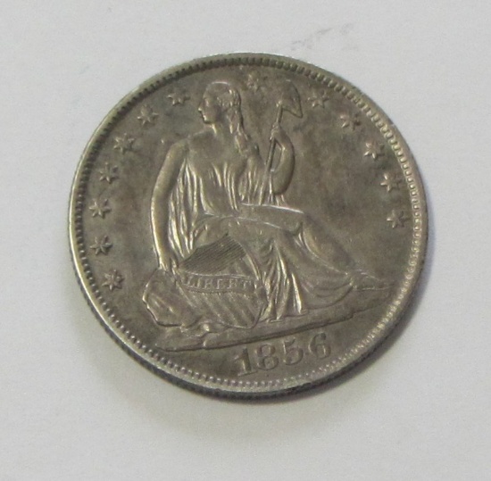 1856-O HIGH GRADE SEATED HALF