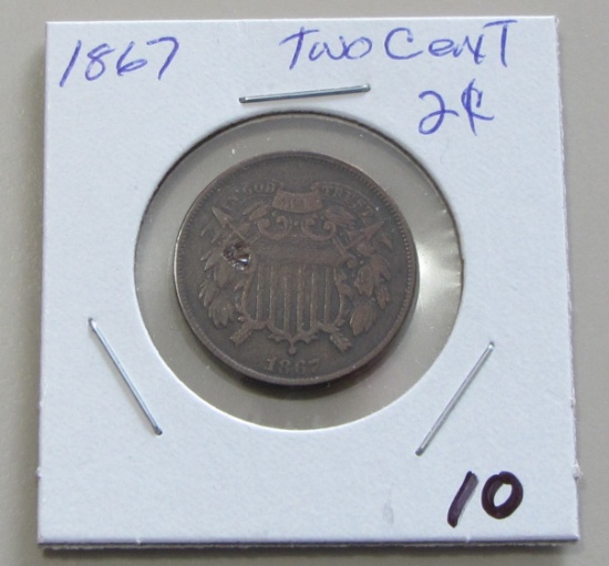 1867 2 Cent piece