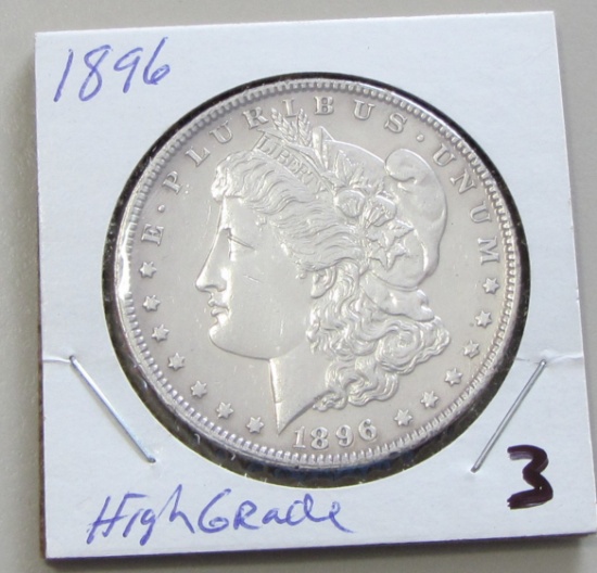 $1 1896 Morgan silver dollar