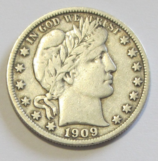 1909-S BARBER HALF