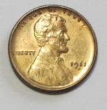 TOUGHER DATE AND RED UNC 1911-S WHEAT CENT