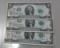Lot of 3 - 1976 $2 with Stamp - Conservative Banknotes