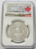 $1 SILVER COMMONWEALTH CANADA NGC 68