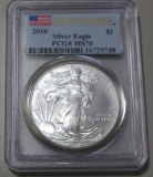 2010 $1 American Silver Eagle PCGS MS70