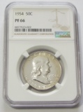 1954 FRANKLIN PROOF NGC 66