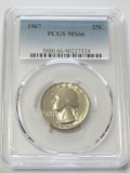 1967 QUARTER PCGS 66