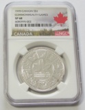 $1 SILVER COMMONWEALTH CANADA NGC 68
