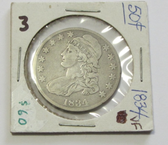 Eye appealing 1834 capped bust half