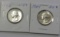 Lot of 2 - 1963 & 1964 Washington Silver Quarter