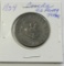 1854 Canada Half Penny Token