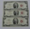 Lot of 3 - 1963A $2 Red Seal - Consecutive Banknotes - GEM UNC