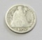 1875 SEATED DIME