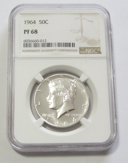 1964 PROOF KENNEDY NGC 68