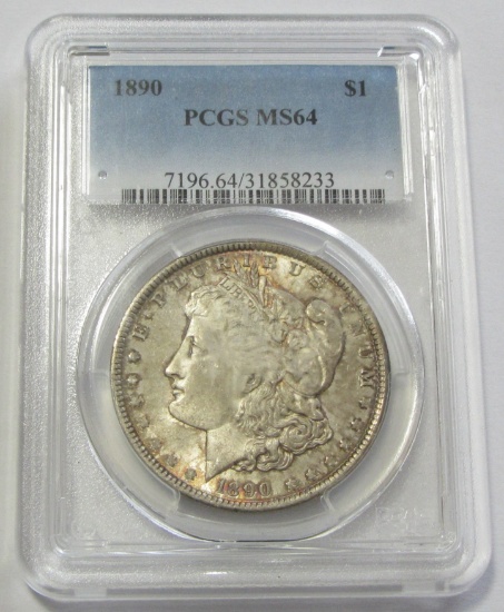 $1 1890 MORGAN PCGS MS 64