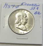1957-D Franklin Half Dollar BU