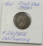 1861 Civil War Token F231/352 Our Country 